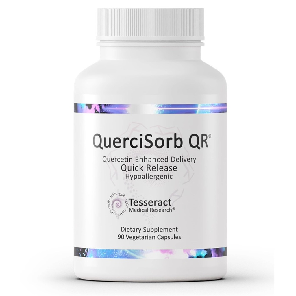Tesseract Medical Research QuerciSorb QR Immune Supplement Support Supplement, Quick Release Quercetin, Suporta a função imune e saúde geral* Hipoalergênico, 400 mg, 90 cápsulas