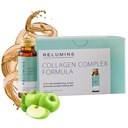 Relumins Advanced Collagen Beauty Drink with Glutationa, Hyaluronic Acid & Antioxidants - Recuperação de pele pós-verão e Made in USA - Apple Flavor - 10 Garrafas x 50mL