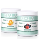 Kiala Nutrição Super Verdes, Verdes Orgânicos em pó, espirulina e chlorela Superfood em pó, Açúcar & Gluten Free Vegan, Spectra Mistura, Lixeira tropical, Misturado Berry 2 Pack