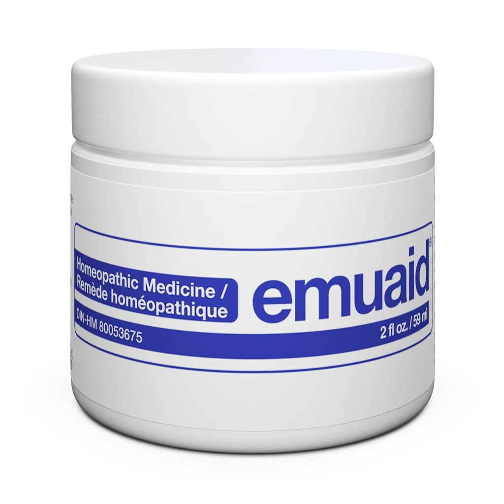 emuaid Pomada para Eczema e alívio da Psoríase, Reduz o Coceira, Dor, Inchaço, Tratamento de Força Regular para 100+ Condições de Pele, Esteróide e Sem Química, Adequado para Todas as Idades, 2 onças