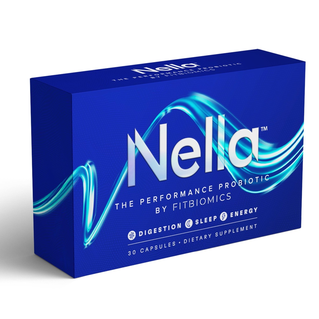 Nella Gut Health Supplements for Women & Men (30 Cápsulas), Probióticos de aumento de energia para a saúde digestiva, 3 Strains, comprimidos probióticos diários, suportes de treino e recuperação
