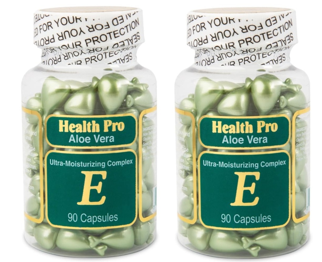 Óleo de Vitamina E Aloe Vera, 90 Softgels (Pacote de 2)