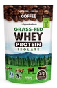 Opportuniteas Coffee Whey Protein Pow - Low Carb & Keto Friendly - Whey Fed de grama Isolate + Café colombiano - 60 mg de cafeína para energia - pré ou pós-treino Drink Mix, Latte, Shake & Smoothie 1lb