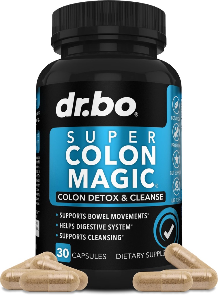 Colon Cleanser Detox para Flush Peso - 15 dias Colon Cleanse pílulas e probiótico - Laxante natural rápido, alívio da constipação, Bowel Suplementos de Movimento para Estômago intestinal Bloating Gut Suporte