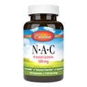 Carlson - NAC, N-Acetil Cysteine, 500mg, Saúde do Fígado, Função Imunológica, Antioxidante, 120 Cápsulas Vegetarianas