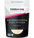 Terrasoul Superfoods Organic Ashwagandha Root Powder, 1 Lb - Stress Adaptogen Pode melhorar o sono