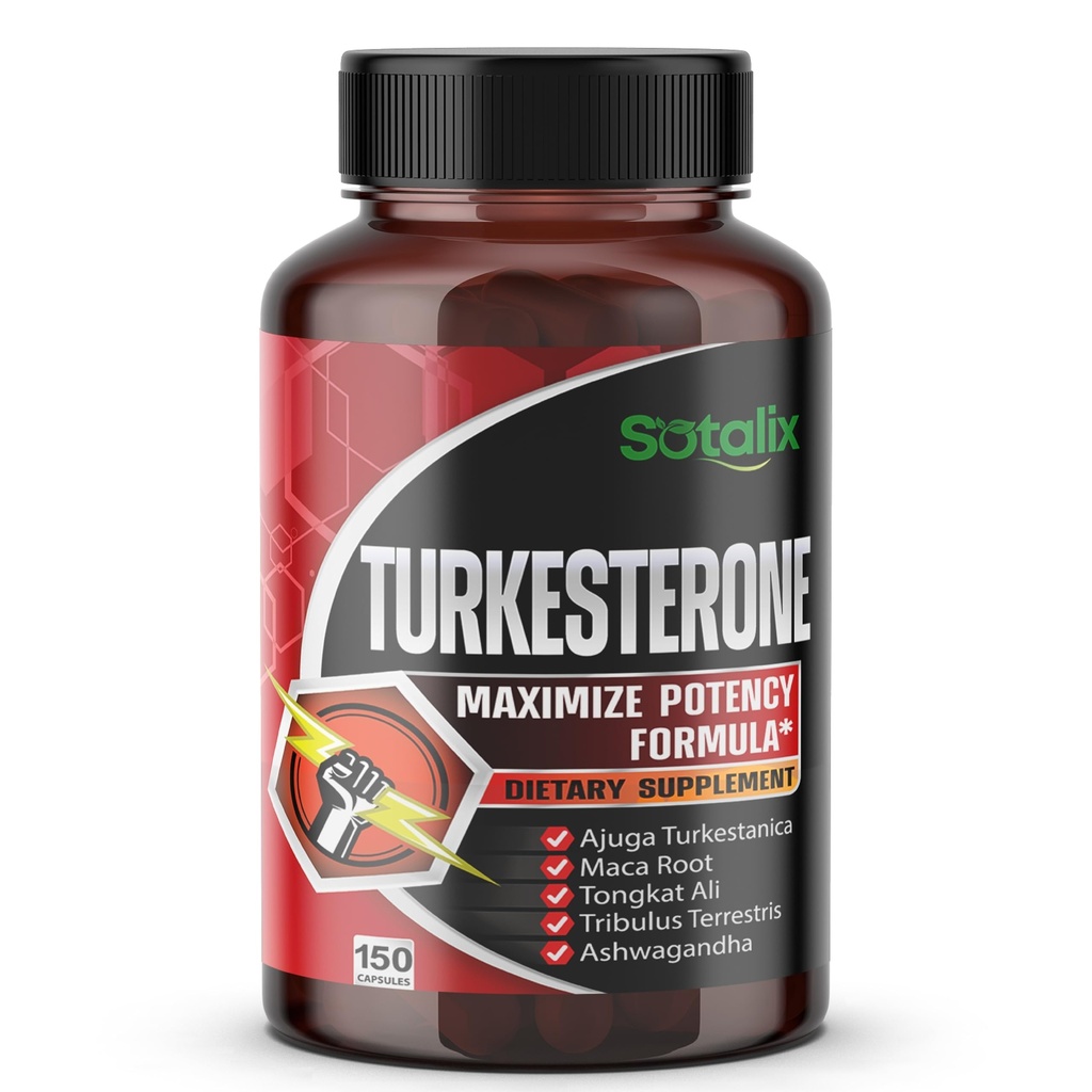 Ultra Turkesterone Ajuga Turkestanica Padrões 20% Turkesterone alta potência com Maca Root Tribulus Terrestris - Crescimento muscular Apoio à memória de energia