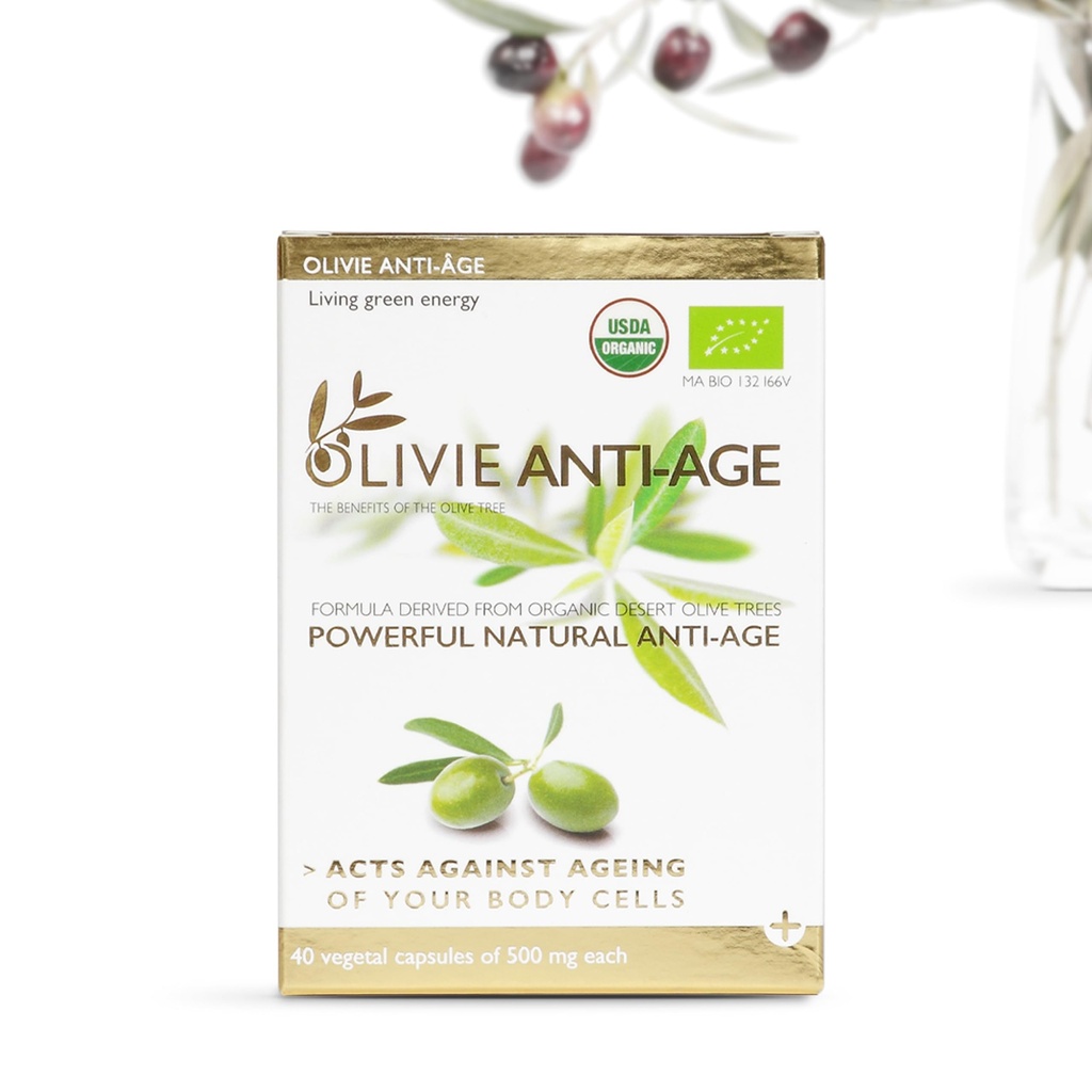 Antioxidante orgânico Polifenóis ricos Olive Leaf Extract Supplement Cápsulas Olivie