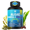 Omega 3 Fish Oil Softgels com DHA 720mg EPA 360mg, Vegan Algae Science 2:1 Razão para o olho do cérebro, planta baseada sustentávelmente Fonte Omega 3 Suplemento, óleo de peixe Alternativa 1200mg, Sem gosto de peixe, 120Cts
