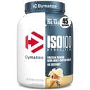 Dymatize ISO100 Whey Protein Powder Isolate, Vanilla, 25g de proteína, 3 libras, 5,5g BCAAs, Menos de 120 cal., Gluten Free, 1g de gordura, 1g de açúcar, 2g de carboidrato (45 servões)