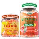 NEVISS 1Pack Liposomal Vitamina C 1000mg chicletes + 1Pack Lutein Zeaxantina suplementos chicletes