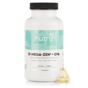 O-Mega-Zen3 +EPA Vegan Omega 3 Suplemento - Alternativa óleo de peixe - Premium Marinha Algal Based Omega-3 DHA e EPA ácidos gordos - Carrageenan Free - 120 Softgels