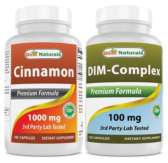 Canela 1000 mg & DIM Suplemento 100 mg