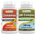 Canela 1000 mg & DIM Suplemento 100 mg