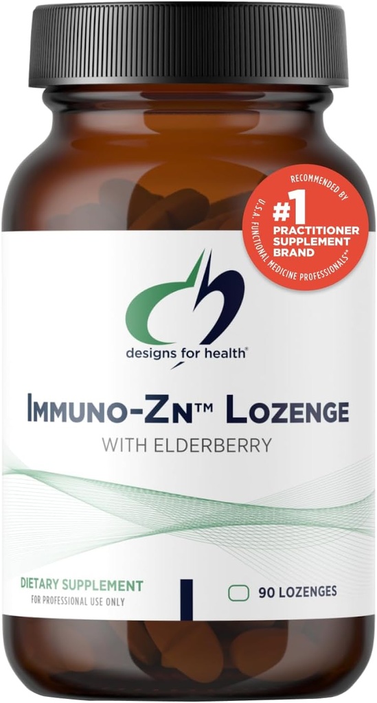 Desenhos para Lozenge Imuno-Zn - 25mg Zinco + Elderberry Comprimidos de dissolução rápida, Suplemento de suporte imunológico - Não-GMO Delicioso sabor Berry Natural (90 Lozenges)