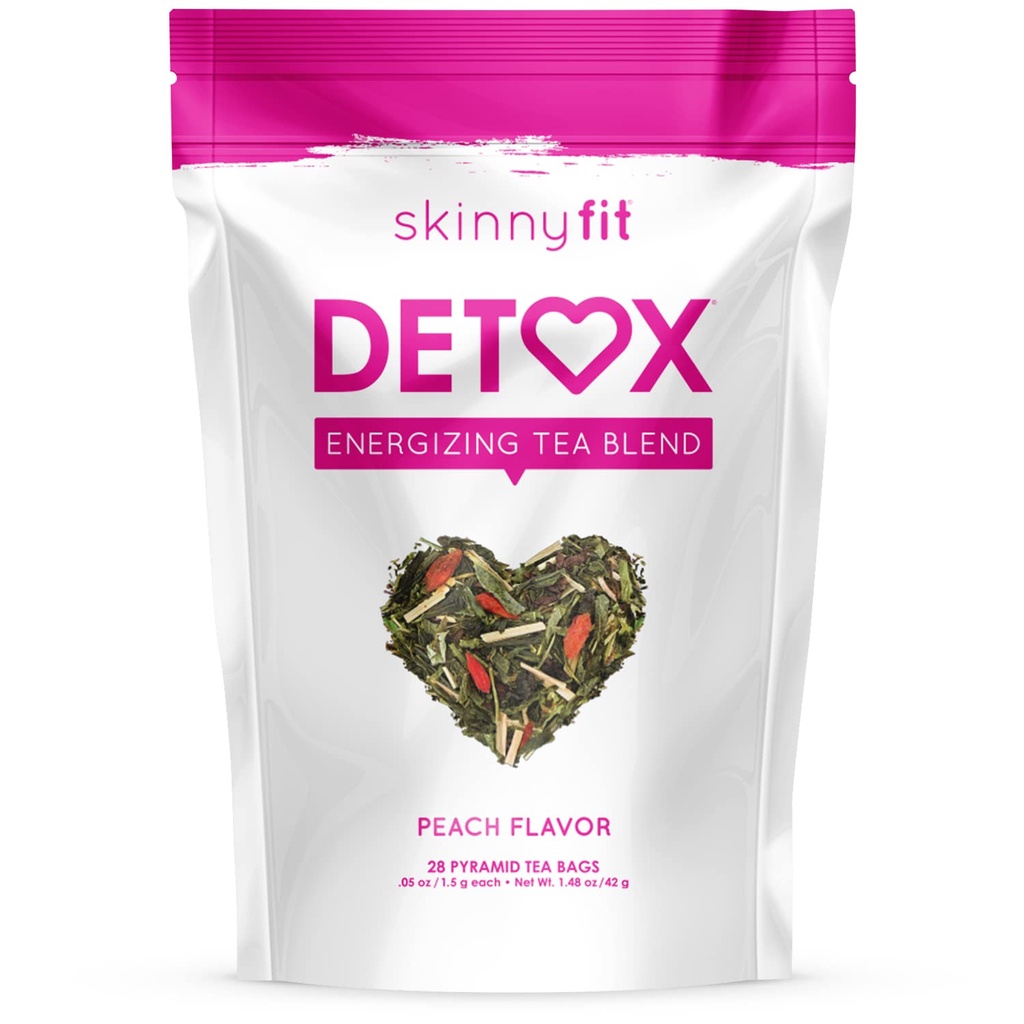 SkinnyFit Detox Tea: All-Natural, Laxative-Free, Suporta um peso saudável, Ajuda a reduzir o inchaço, Energia natural, Suporta sistema imunológico, Vegan, 28 Servings