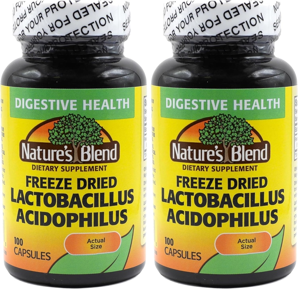 Congelamento Lactobacillus Acidophilus 100 Caps (Pacote de 2)