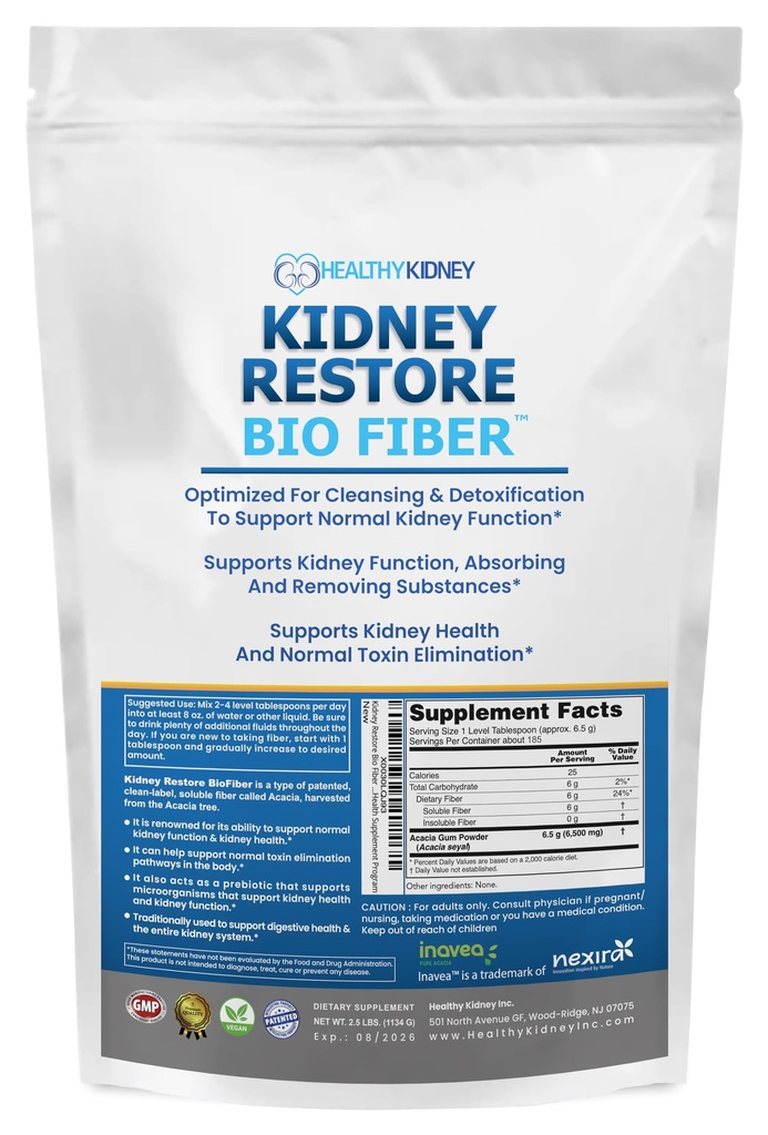 Bio Fibra, Rim Cleanse Detox e Reparação - Retornative Kidney Support & Kidney Supplement to Remove Waste, Kidney Health Supplement - Add to Tea for Kidney Health - 2.5 LBS