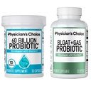 Escolho médico Bloat & Gás Probiótico 30ct + 60 Bilhões Probiótico 30ct - Conjunto de Bem-Estar Digestivo