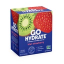 GoHydrate Instant Hydration Powder Packets - Low Sodium Electrolytes Drink Mix - Natural Hydration Support, Sugar Free Electrolyte Flavored Powder Drink with Vitamina D, 30 Packs, Kiwi Strawberry