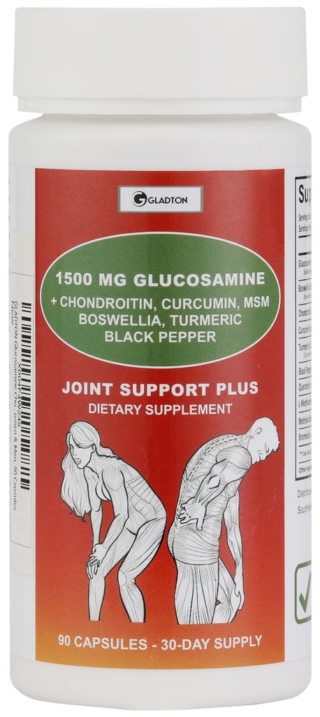 Glucosamine Chondroitin HSH Curcumin Turmeric Boswellia - Suplemento de suporte conjunto para a flexibilidade da mão do joelho do osso do joelho, mobilidade. Suplemento de Saúde Conjunta para Mulheres e Homens. 90 Cápsulas