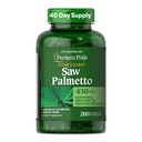 Puritan's Pride Flow GuardTM Saw Palmetto Extract 450mg, Natural Whole Herb Suplemento vegetariano tradicional para homens Próstata e apoio à saúde urinária, 200 Cápsulas de liberação rápida