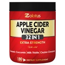 Zolotus 32in1 Apple Cider Vinagre Cápsulas com Açafrão, Canela, Cardo de Leite, Elderberry, Quercetin e Mais para suportes Digestion, Imune - 180 Cápsulas