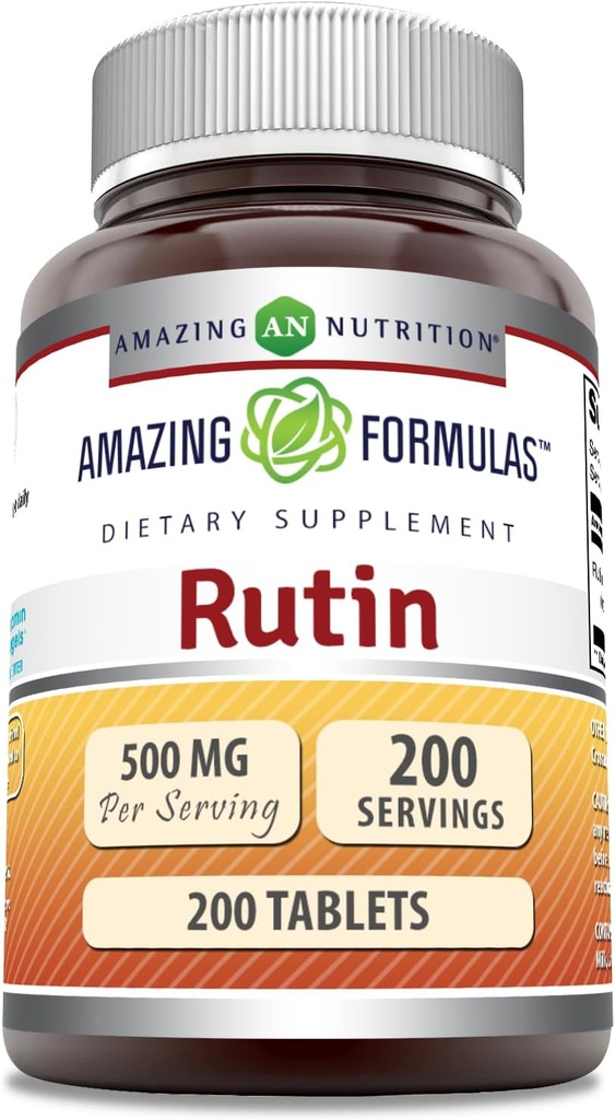 Fórmulas surpreendentes Rutin 500mg 200 Comprimidos Suplemento