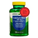 Primavera Vale Cálcio Mais Vitamina D3 150 Mini Softgels . Suplemento Cálcio . CaIcium mini softgels . CaIcium 600 mg com Vitamina d3 .