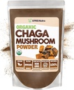 XPRS Nutra Organic Chaga Mushroom Powder - Premium USDA Organic Chaga Mushrooms Powder - Chaga Powder Suporta Saúde Imune - Vegan Friendly Superfood para Chaga Chá e Bebidas (16 onças)