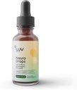 LUV saúde Neuro Drops – Nerve Pain Support & Joint Comfort with Lion’s Mane, Curcumin, Cordyceps & Reishi – Adaptadores orgânicos – Vegan, Não-GMO, Made in USA - 30 Servings