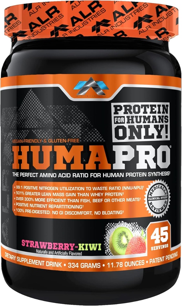 Matriz de proteína de Aminoácidos Humapro para os humanos 99% Utilização para o músculo magro Vegan, Glúten Livre