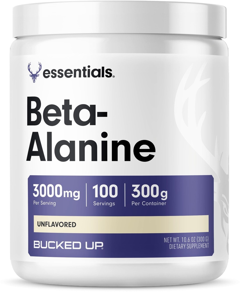 Baldeado Beta Alanine 300mg pó, não-GMO, sem glúten, sem sabor (100 Servões)
