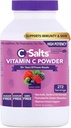 C-Sals Suplemento de vitamina C em pó - 100% Pure alta dose buffered Vitamina C em pó para suporte imunológico - Orgânico, Livre de açúcar, Vegan, Não-GMO, Estômago-amigo, Berry misto 26oz