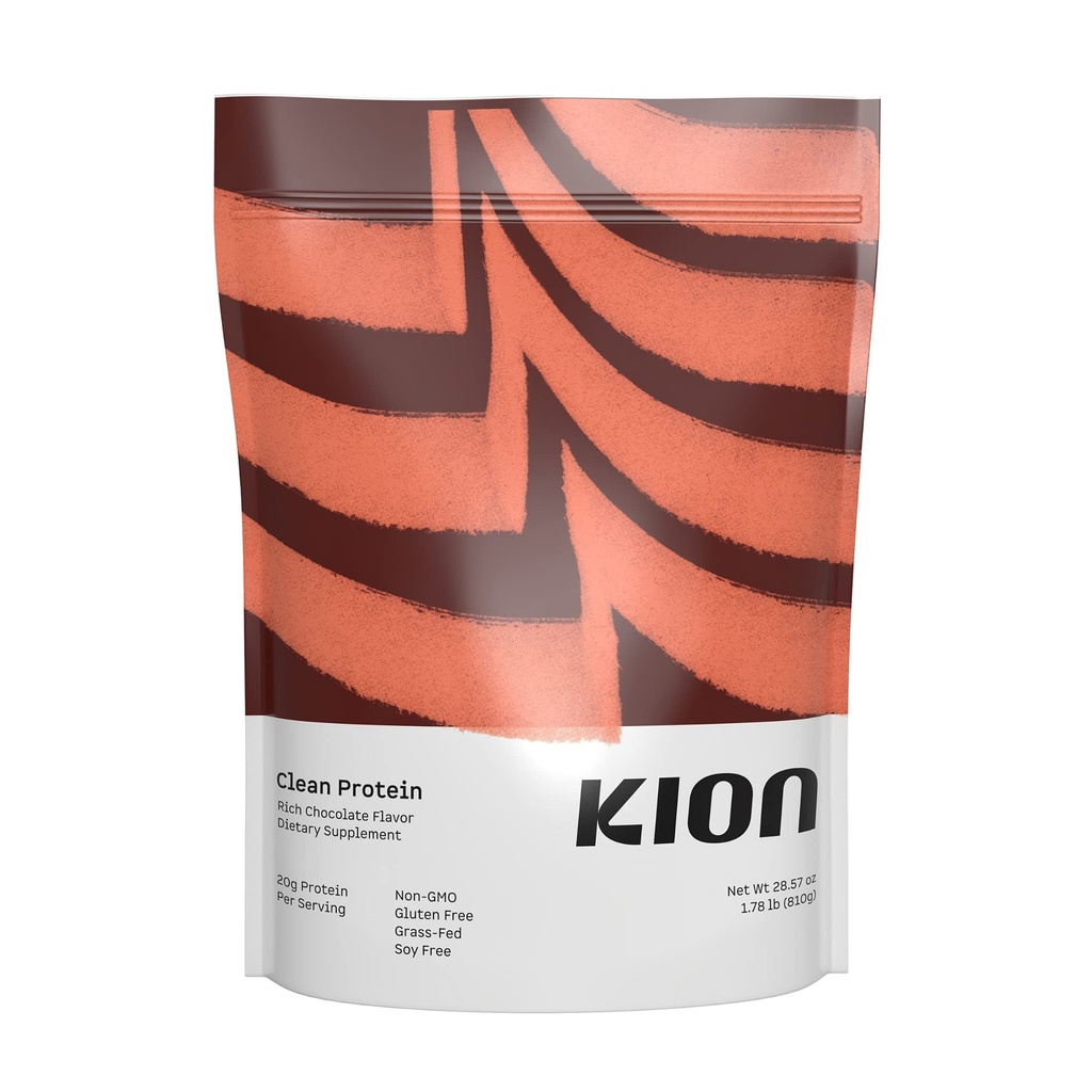 Kion Clean Protein (Srus-Fed & Pasture-raised Whey Isolate Protein Powder) Chocolate rico (Sr. 30 Servings)