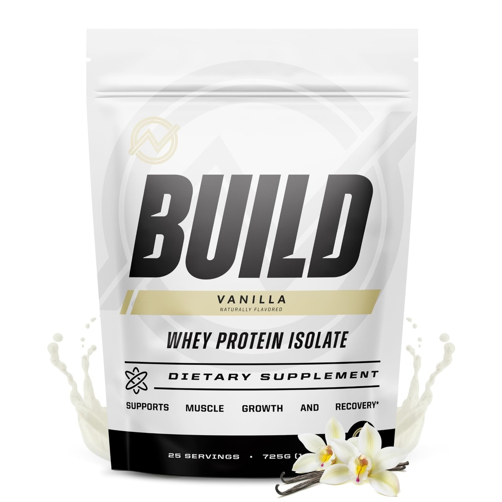 Outwork Nutrition Whey Isolate Protein Powder - Acelera a construção e recuperação do músculo - Lactose baixa, sem glúten - Suplemento pós-treino - síntese de proteína melhorada, baunilha, 1.6lbs