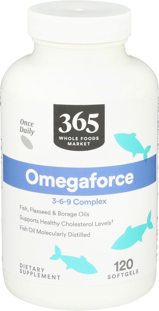 365 by Whole Foods Market, Omegaforce 3 6 9 Complexo, 120 Softgels