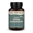 Dr. Mercola Organic Chaga Mushroom, 30 Servings (30 comprimidos), Suplemento dietético, Suporta Função Imunitária Saudável, Não-GMO, Certificado USDA Organic, NSF Índice Certificado