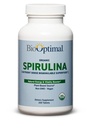 Comprimidos de espirulina orgânica BioOptimal - Orgânicos, Não-GMO, Sem Aditivos ou Aditivos - 500mg Suplemento dietético de qualidade Premium com vitaminas, minerais e antioxidantes (240 comprimidos)