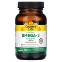 Omega-3 1000mg óleo de peixe vida país 50 Softgel