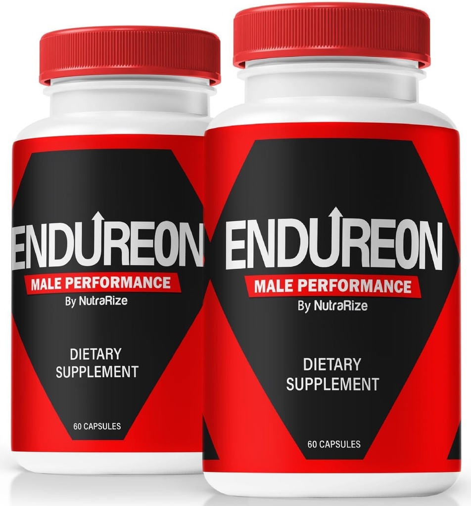 NutraRize (2 Pack) Endureon Pills – Fórmula de suporte diário com Ingredientes Premium para ajudar a sustentar a energia, desempenho e bem-estar diário dos homens – Cápsulas fáceis de tomar (120 Cápsulas)
