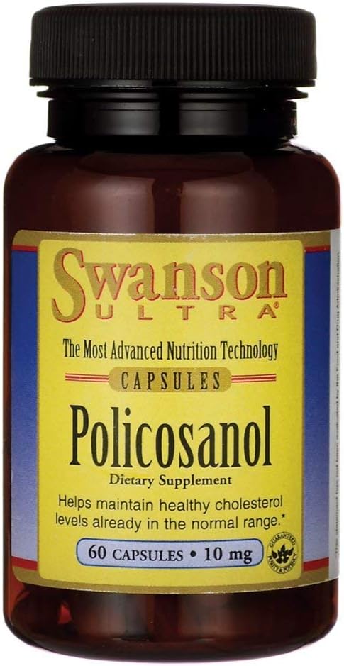 Swanson Policosanol 10 Milligrams 60 Cápsulas
