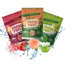 FocusFuel Energy Chews – Tamanho de teste Variety Sample Pack (9 Servings) – 100mg Cafeína + Alpha GPC + L-Theanina + B12, Magnésio – Peach, Apple Verde, Strawberry Limonada Flavors – Sem Acidente ou Jitters