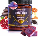 NutroTonic® Orgânico Himalaia Shilajit Gummies – Romã & Vanilla Flavored – Shilajit para homens e mulheres - Wild Crafted Manuka Honey MGO +263 – Made in USA – 30 Healthy Gummies