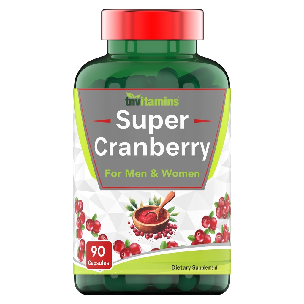 Pílulas de Cranberry para Mulheres e Homens (30,000 MG - 90 Cápsulas) Suporta Saúde do Trato Urinário* .® Suplemento de Concentrado de Cranberry