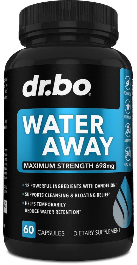 Pílulas de água Diuréticos para a retenção de água - Natural Inchaço Away Pílulas Herbal Diuréticos Suplementos para Estômago Bloating Leg Swelling Alief - Reduzir Fluid Pílula Bloat para Inchaço Pernas Pés Suplemento