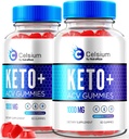 NutraRize (Pacote de 2 Celsium Keto+ACV Gummies, Advanced Formula 1000MG Apple Cider Vinagre, All-Natural Keto Oficial, Celsium Dietary Supplement, Reviews (120 Gummies)