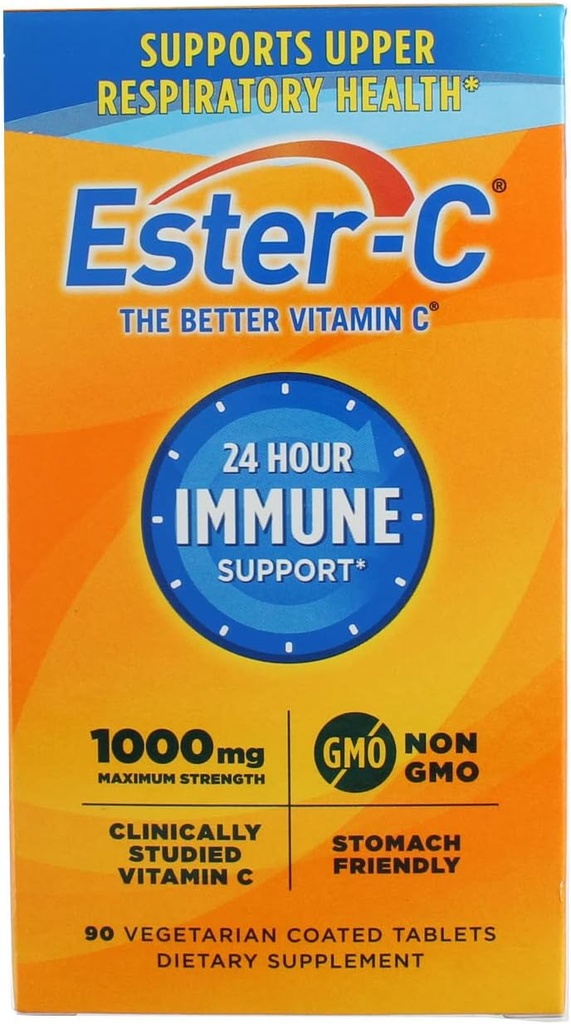 Ester-C Vitamina C, 1000mg Comprimidos, frasco de 90-conta