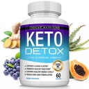 Toplux Keto Detox Pills Extrato de limpeza avançada – 1532 Mg Natural Acai Colon Cleanser Formula, Flush Toxinas & Excesso de Resíduos, para homens Mulheres, 60 Cápsulas, Suplemento