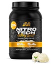 MuscleTech Whey Protein Powder (Vanilla Cream, 2LB) - Nitro-Tech Whey Protein Isolate Smoothie Mix para Lean Muscle & Recovery - 24g de Whey Gold para Mulheres e Homens - Embalagem Maio Vary